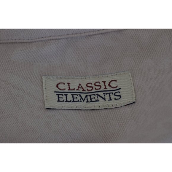 Vintage 90s Beige Floral Shirt Long Sleeves - Picture 8 of 10